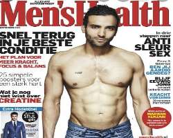 The actor also appeared on the cover of Dutch Men Health magazine in 2013.
